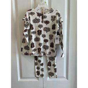 Jessica Simpson 4T Animal Print Pumpkin Pants Set